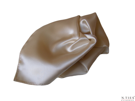 Kapesníček, šampaň - Cloud Cream - hedvábný acetátový satén