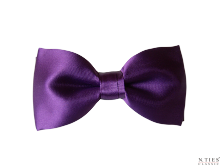 Motýlek klasický, fialová - Royal Lilac - hedvábný acetátový satén