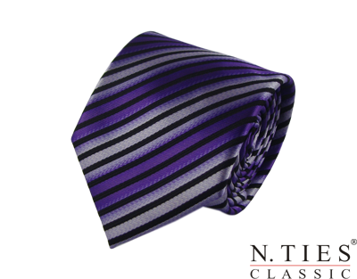 Kravata fialová - mikrovlákno