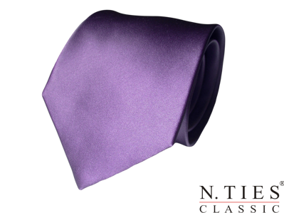 Kravata fialovorůžová - hedvábný tkaný satén
