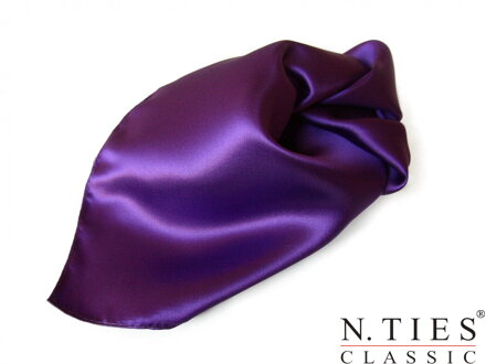Šátek, fialová - Royal Lilac - 55x55cm - hedvábný acetátový satén