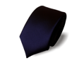 Kravata černá - Phantom Black, úzký střih - hedvábný acetátový satén