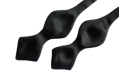 Vázací motýlek, černá - Phantom Black - hedvábný acetátový satén 