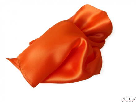 Šátek, oranžová - Vibrant Orange - 55x55cm - hedvábný acetátový satén