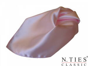 Šátek, růžová světlá - Pearl - 55x55cm - hedvábný acetátový satén