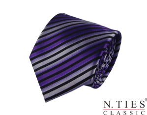 Kravata fialová - mikrovlákno