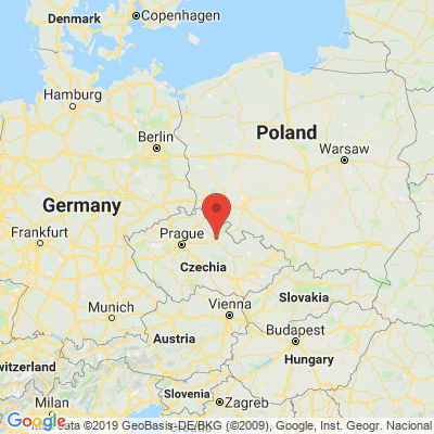 Google map: Brněnská 700, Hradec Králové